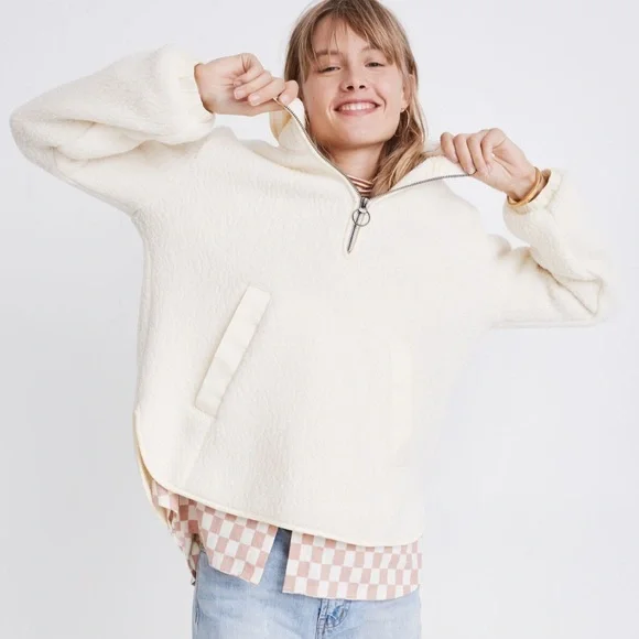 Madewell polartec Fleece Popover Jacket - Picture 5 of 8